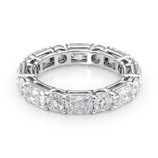 4.6ct Giona Round Cut Moissanite Ring - Silver