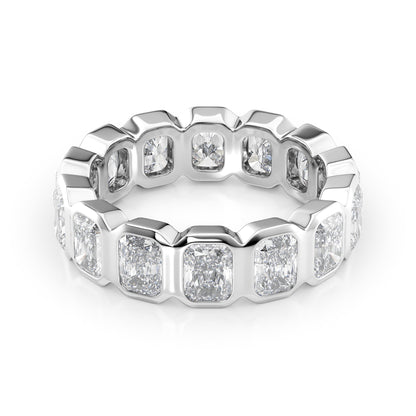 4ct Chastity Round Cut Moissanite Ring - Silver