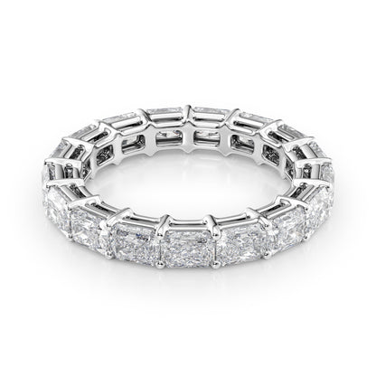 2ct Euphemia Radiant Cut Moissanite Ring - Silver