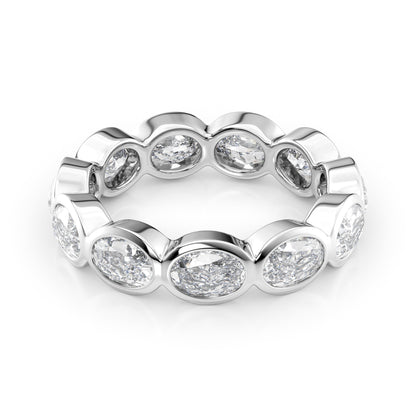 3.3ct Kendra Oval Cut Moissanite Ring - Silver