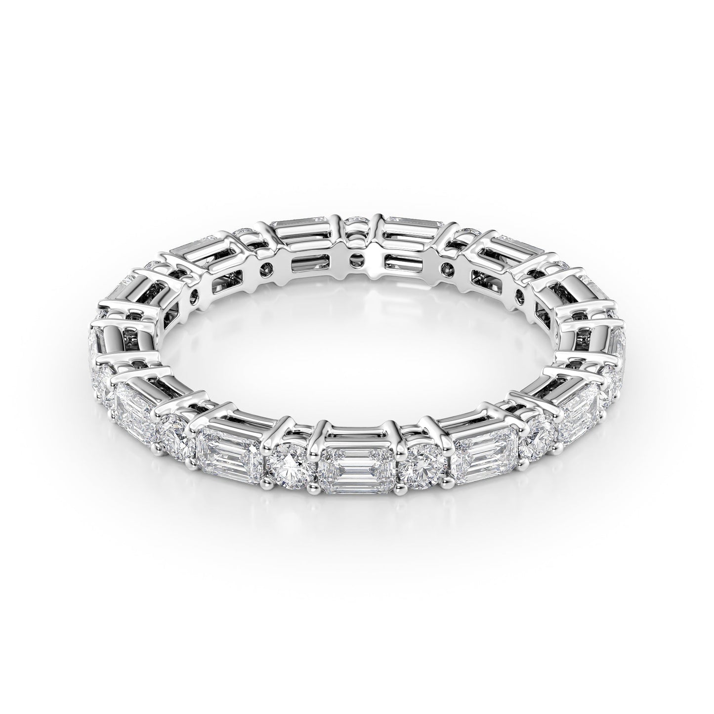 1.7ct Silara Round Cut Moissanite Ring - Silver