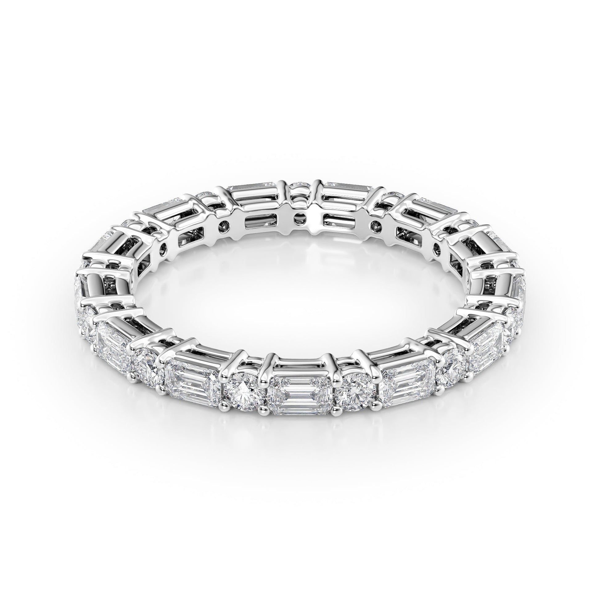 1.7ct Silara Round Cut Moissanite Ring - Silver