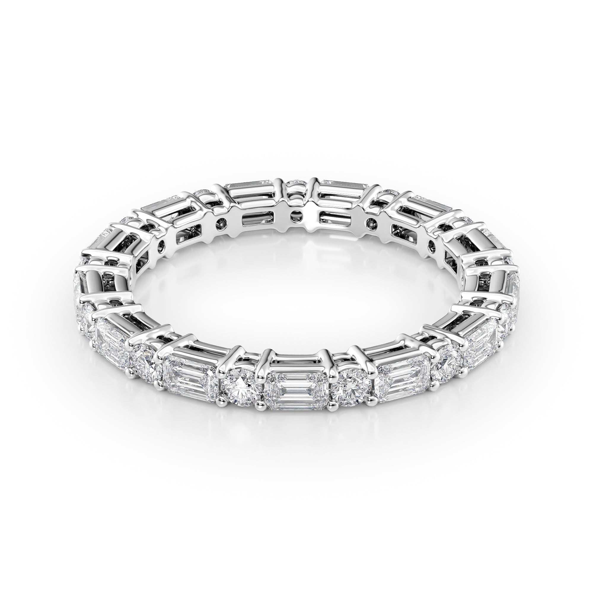 1.7ct Silara Round Cut Moissanite Ring - Silver