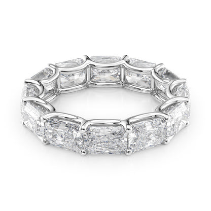 6ct Irisa Radiant Cut Moissanite Ring - Silver