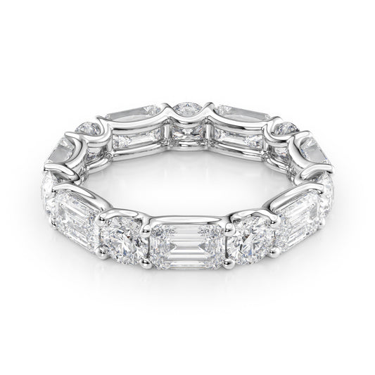 5ct Serena Round Cut Moissanite Ring - Silver