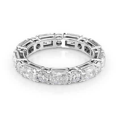 3.7ct Marissa Round Cut Moissanite Ring - Silver