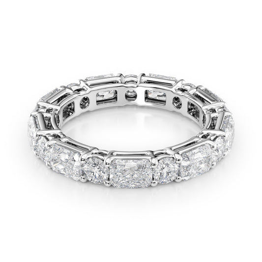 3.7ct Marissa Round Cut Moissanite Ring - Silver