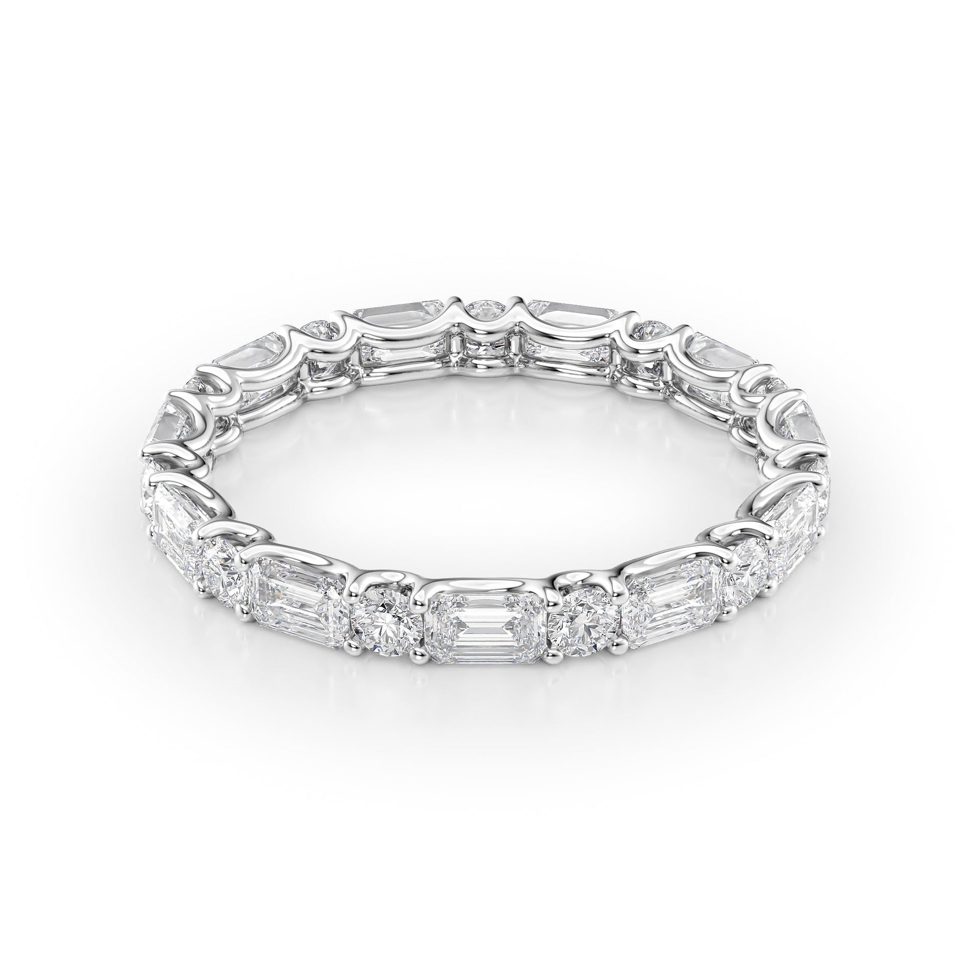 2ct Ramara Round Cut Moissanite Ring - Silver
