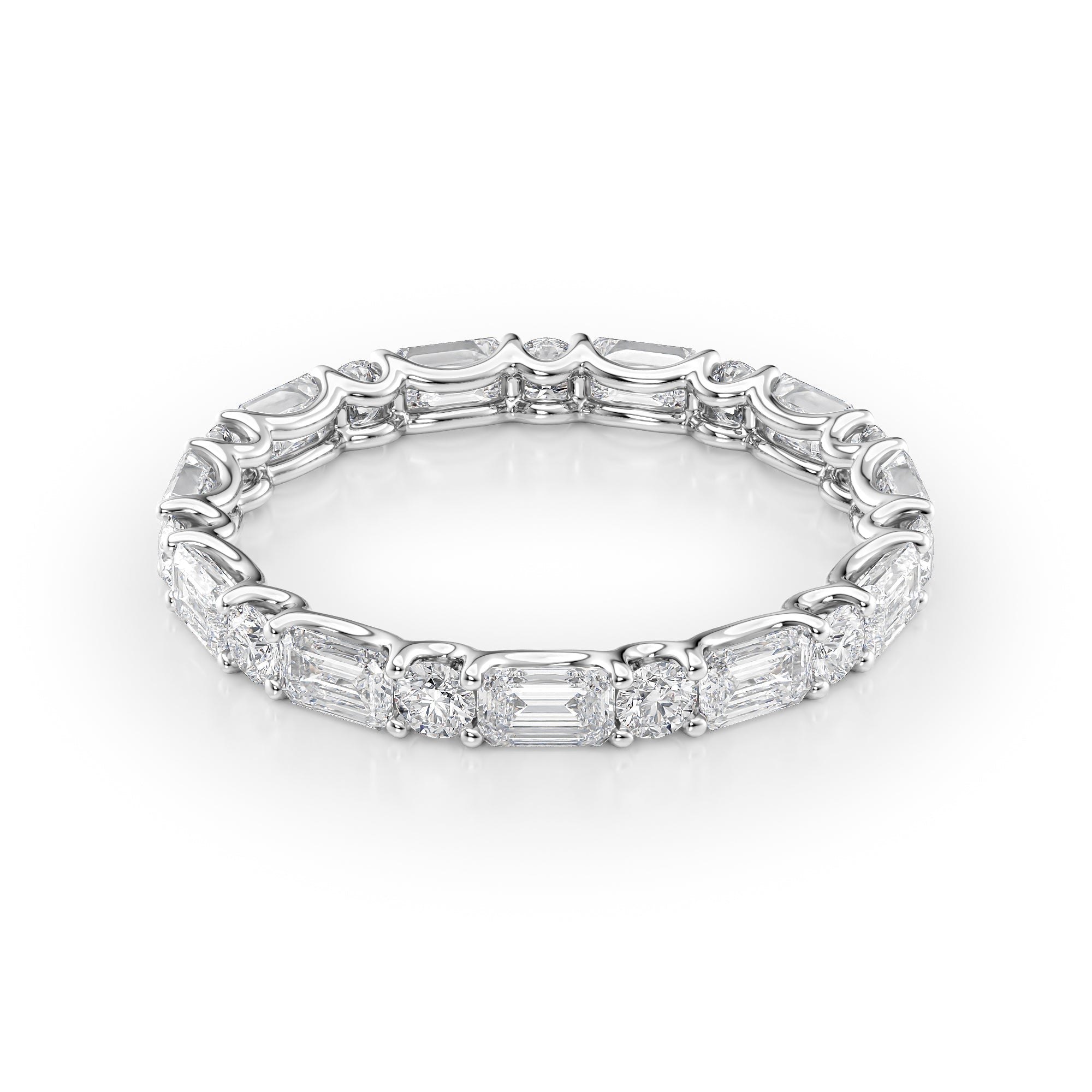 2ct Ramara Round Cut Moissanite Ring - Silver