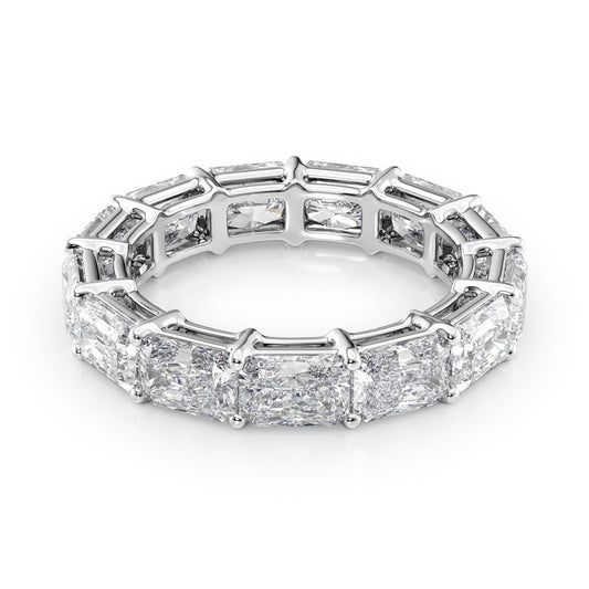 5ct Livinda Radiant Cut Moissanite Ring - Silver