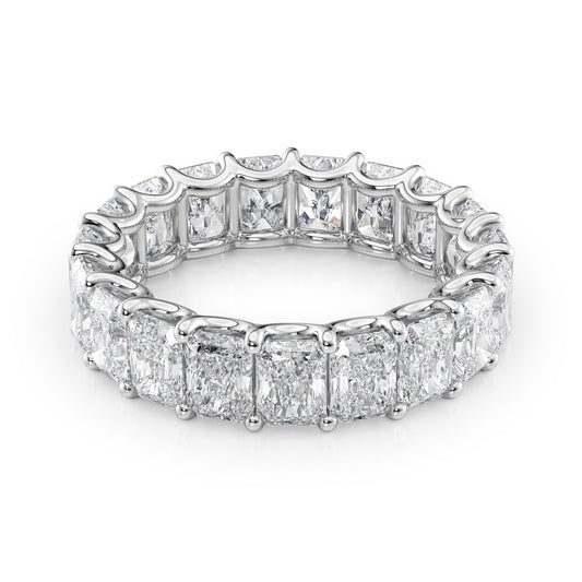 6ct Cleopatra Round Cut Moissanite Ring - Silver