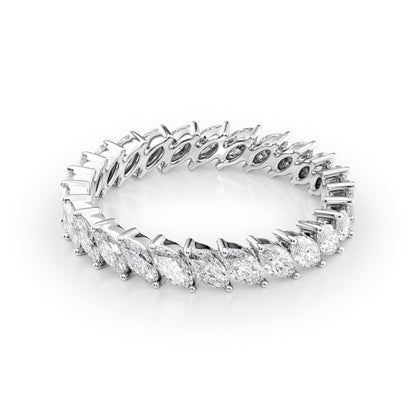 1.5ct Palara Marquise Cut Moissanite Ring - Silver