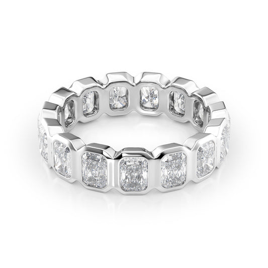 3ct Aglaia Round Cut Moissanite Ring - Silver
