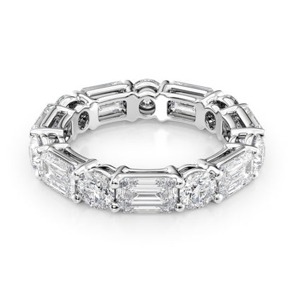 5ct Faida Round Cut Moissanite Ring - Silver