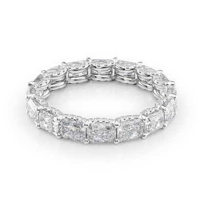 2.3ct Sirona Radiant Cut Moissanite Ring - Silver