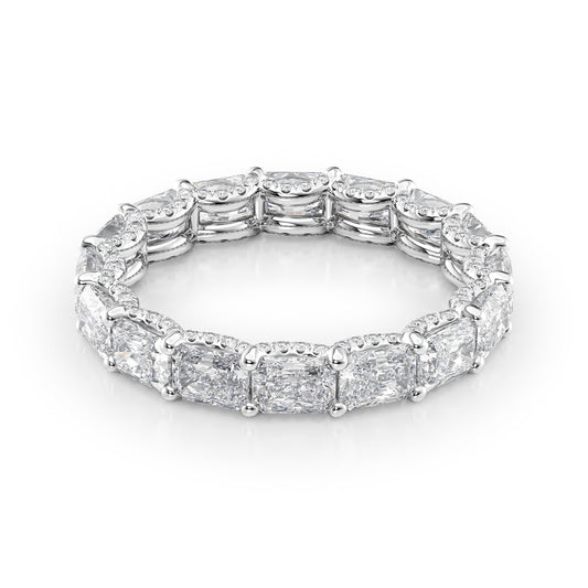 2.3ct Sirona Radiant Cut Moissanite Ring - Silver