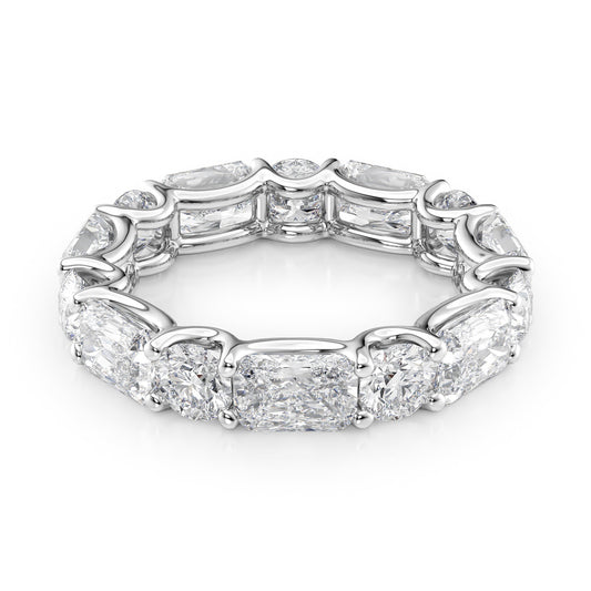 5.7ct Irina Round Cut Moissanite Ring - Silver