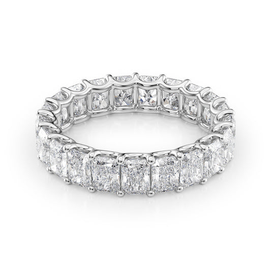4ct Tobara Round Cut Moissanite Ring - Silver