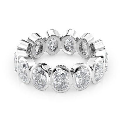 5ct Avesta Oval Cut Moissanite Ring - Silver