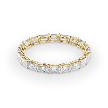 2ct Astraea Emerald Cut Moissanite Ring - Gold
