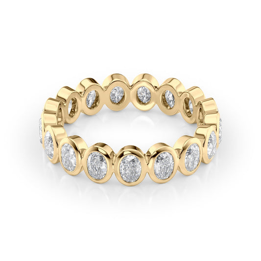 1.7ct Tamira Oval Cut Moissanite Ring - Gold
