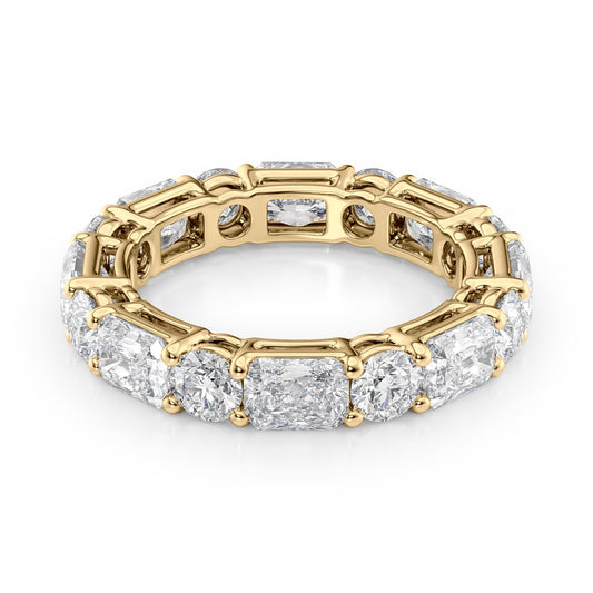 4.6ct Giona Round Cut Moissanite Ring - Gold