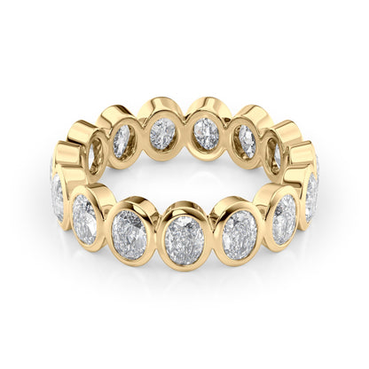 4ct Peronella Oval Cut Moissanite Ring - Gold