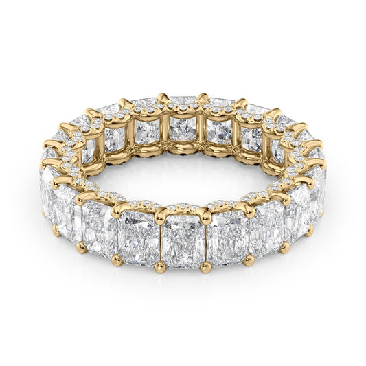 6.3ct Marika Round Cut Moissanite Ring - Gold