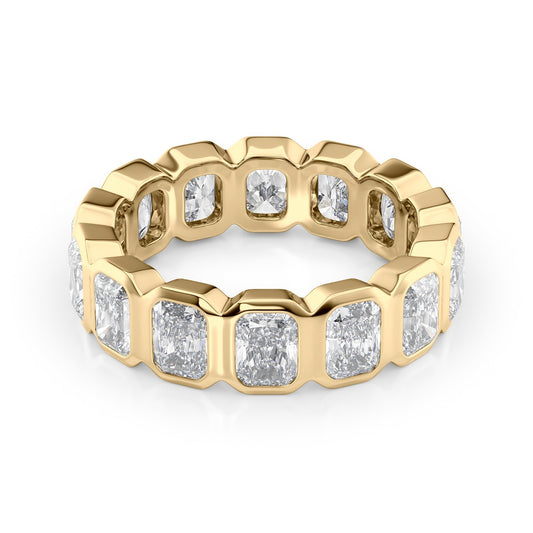 4ct Chastity Round Cut Moissanite Ring - Gold