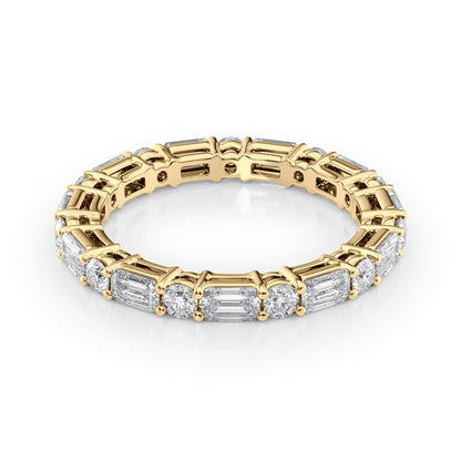 2.1ct Fenara Round Cut Moissanite Ring - Gold