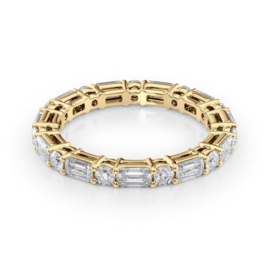 2.1ct Fenara Round Cut Moissanite Ring - Gold