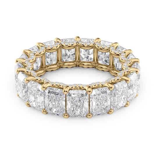 8.3ct Heike Round Cut Moissanite Ring - Gold