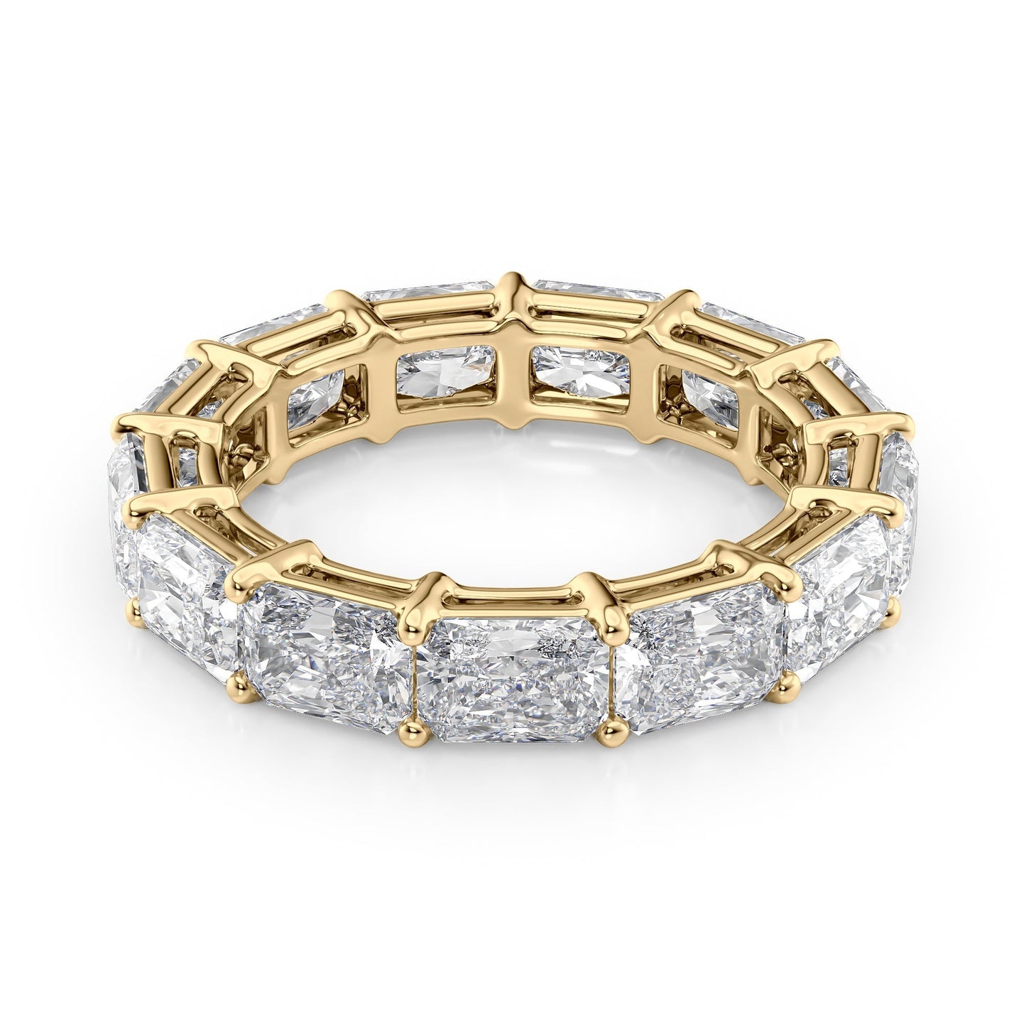 5ct Livinda Radiant Cut Moissanite Ring - Gold