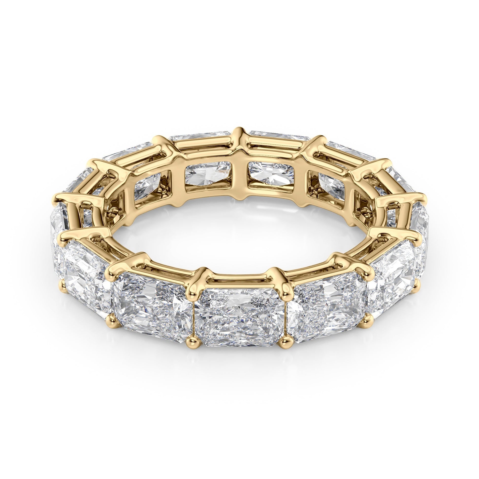 5ct Livinda Radiant Cut Moissanite Ring - Gold