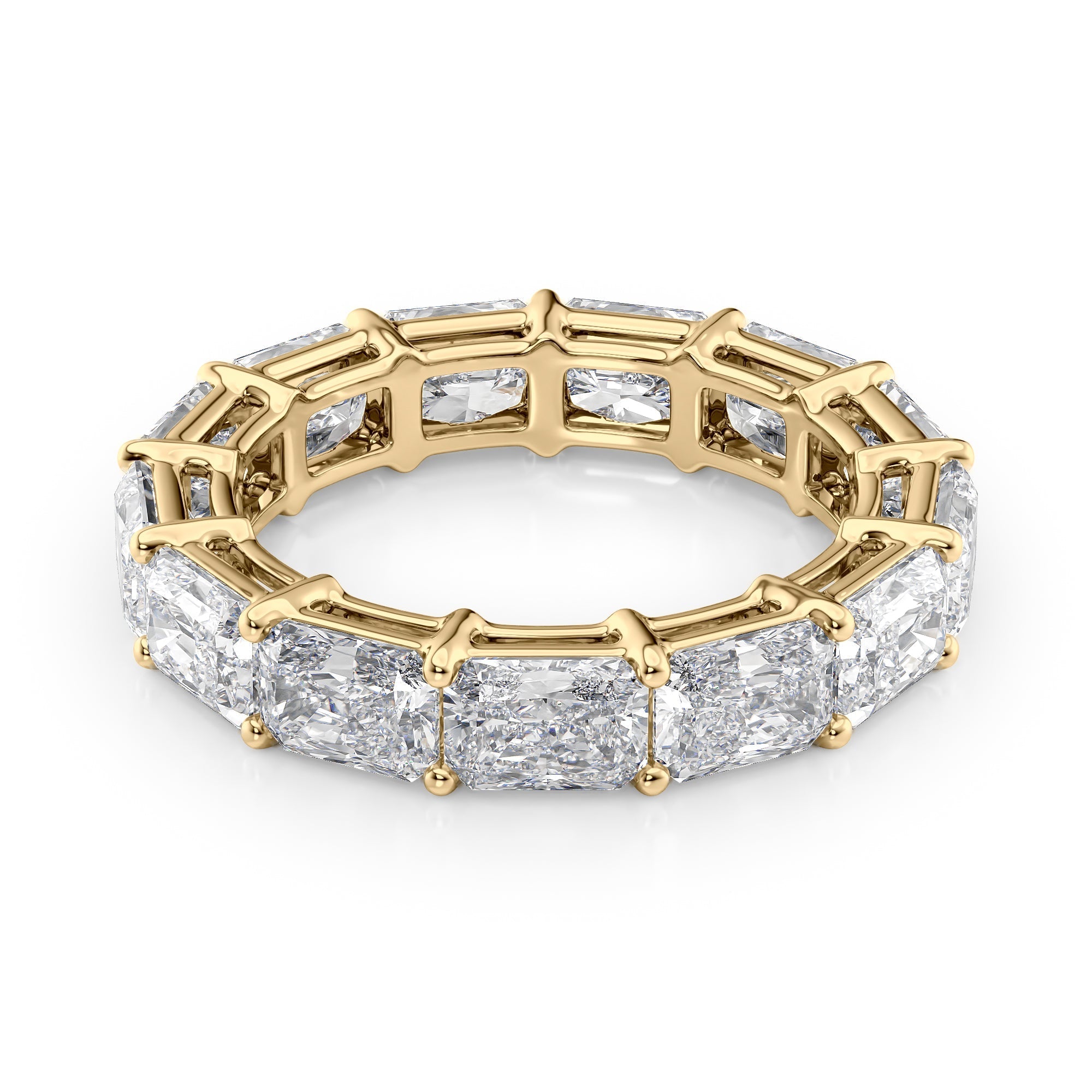 5ct Livinda Radiant Cut Moissanite Ring - Gold