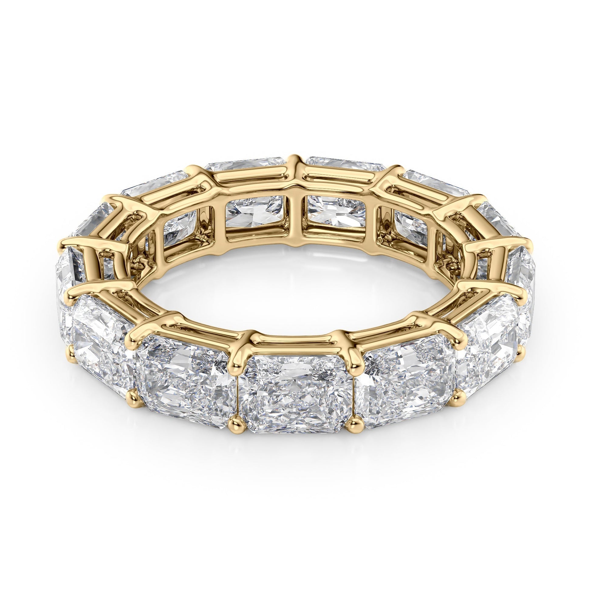 6ct Gildara Radiant Cut Moissanite Ring - Gold