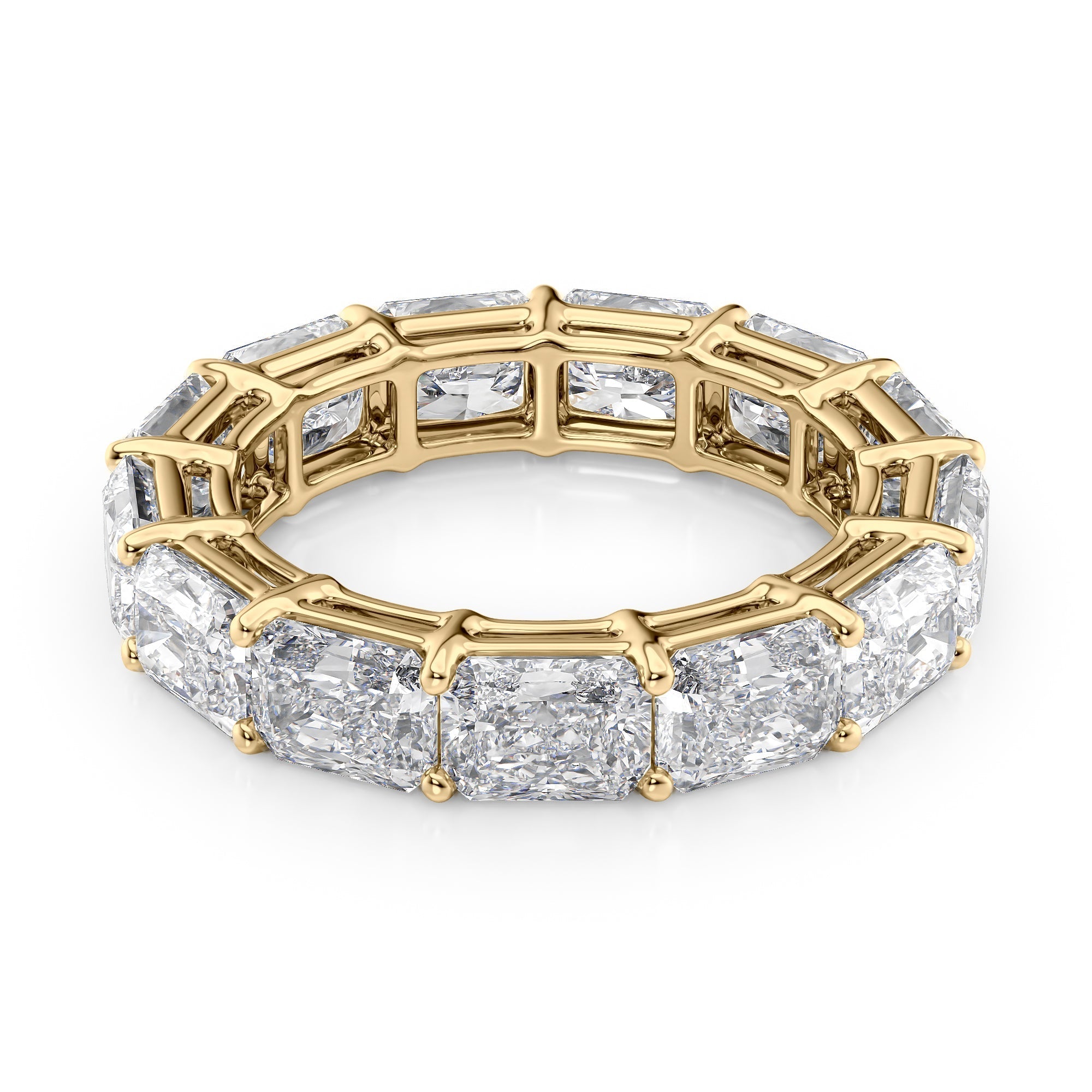 6ct Gildara Radiant Cut Moissanite Ring - Gold