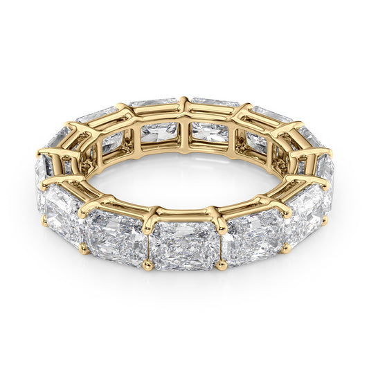 6ct Gildara Radiant Cut Moissanite Ring - Gold