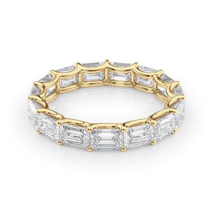 4.5ct Fotini Emerald Cut Moissanite Ring - Gold