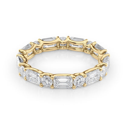 3.5ct Sarisa Round Cut Moissanite Ring - Gold