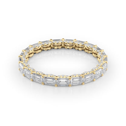 2.3ct Astrid Emerald Cut Moissanite Ring - Gold