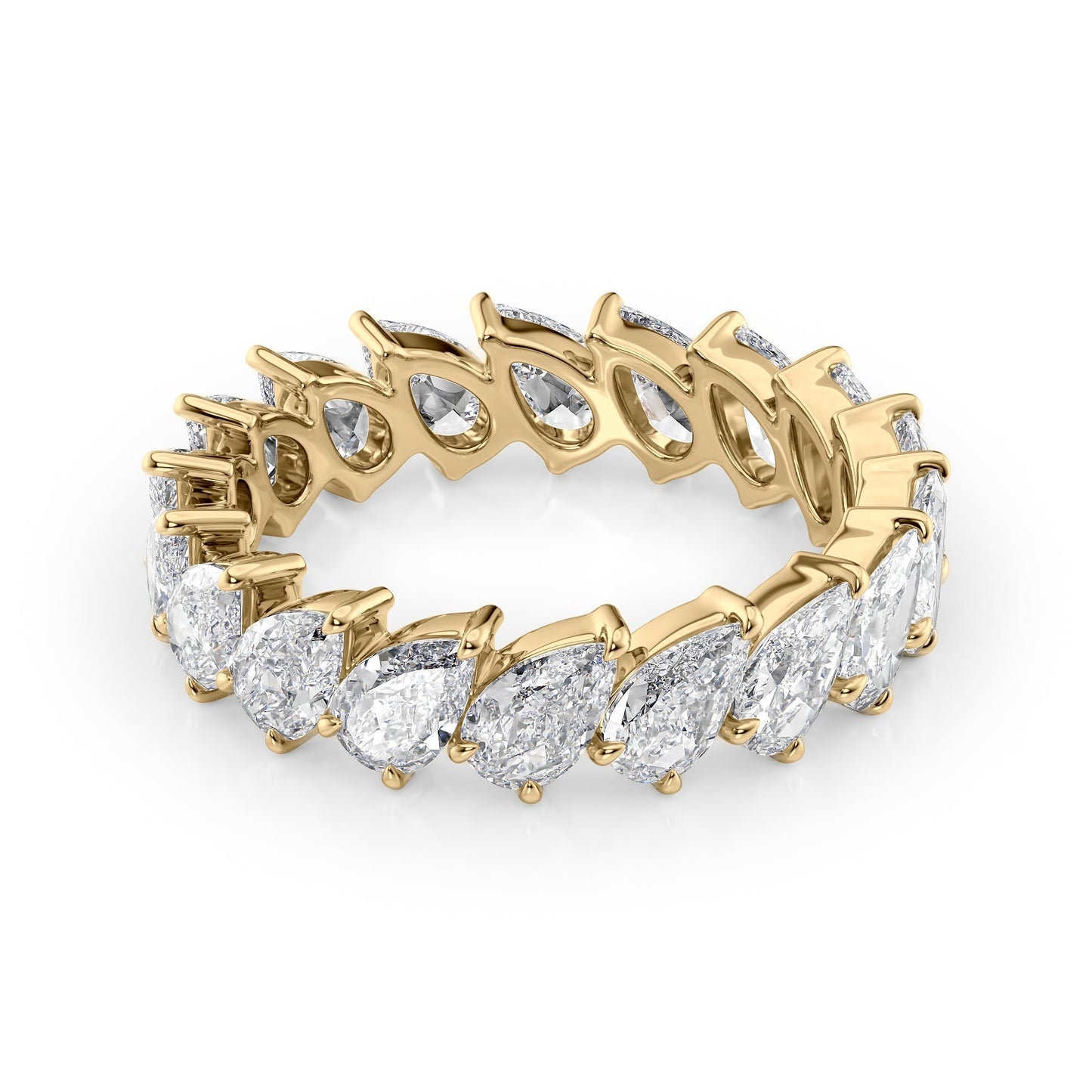 3.5ct Yarela Pear Cut Moissanite Ring - Gold