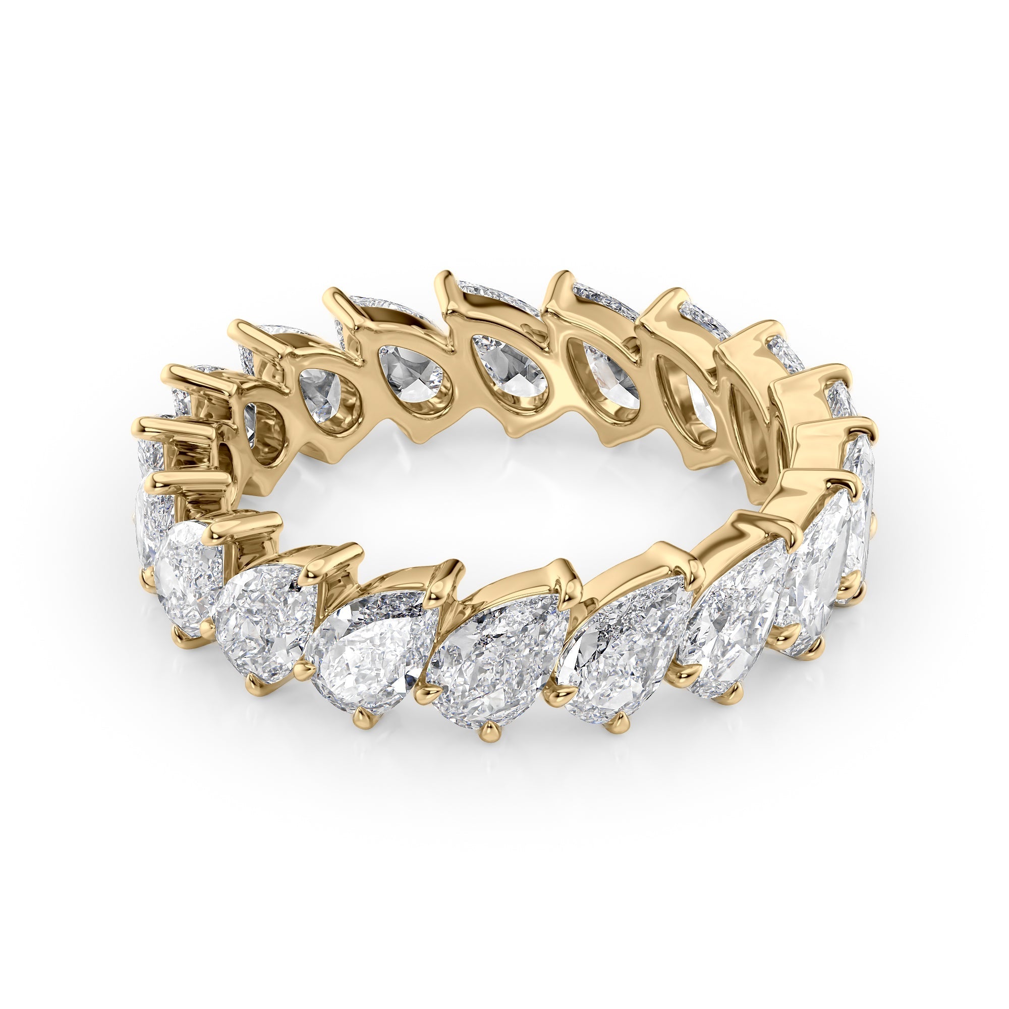 3.5ct Yarela Pear Cut Moissanite Ring - Gold