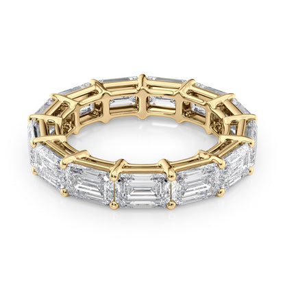 6ct Sarona Emerald Cut Moissanite Ring - Gold