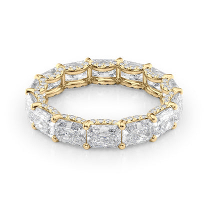 4.3ct Briona Radiant Cut Moissanite Ring - Gold