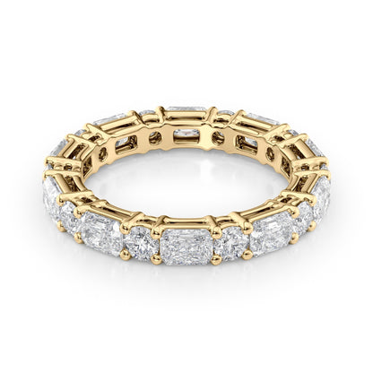 2.8ct Mariana Round Cut Moissanite Ring - Gold