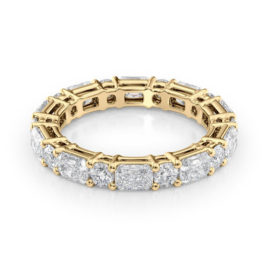 2.8ct Mariana Round Cut Moissanite Ring - Gold