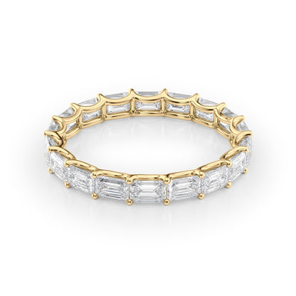 2.5ct Zina Emerald Cut Moissanite Ring - Gold