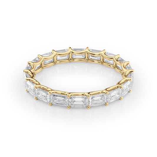 2.5ct Zina Emerald Cut Moissanite Ring - Gold