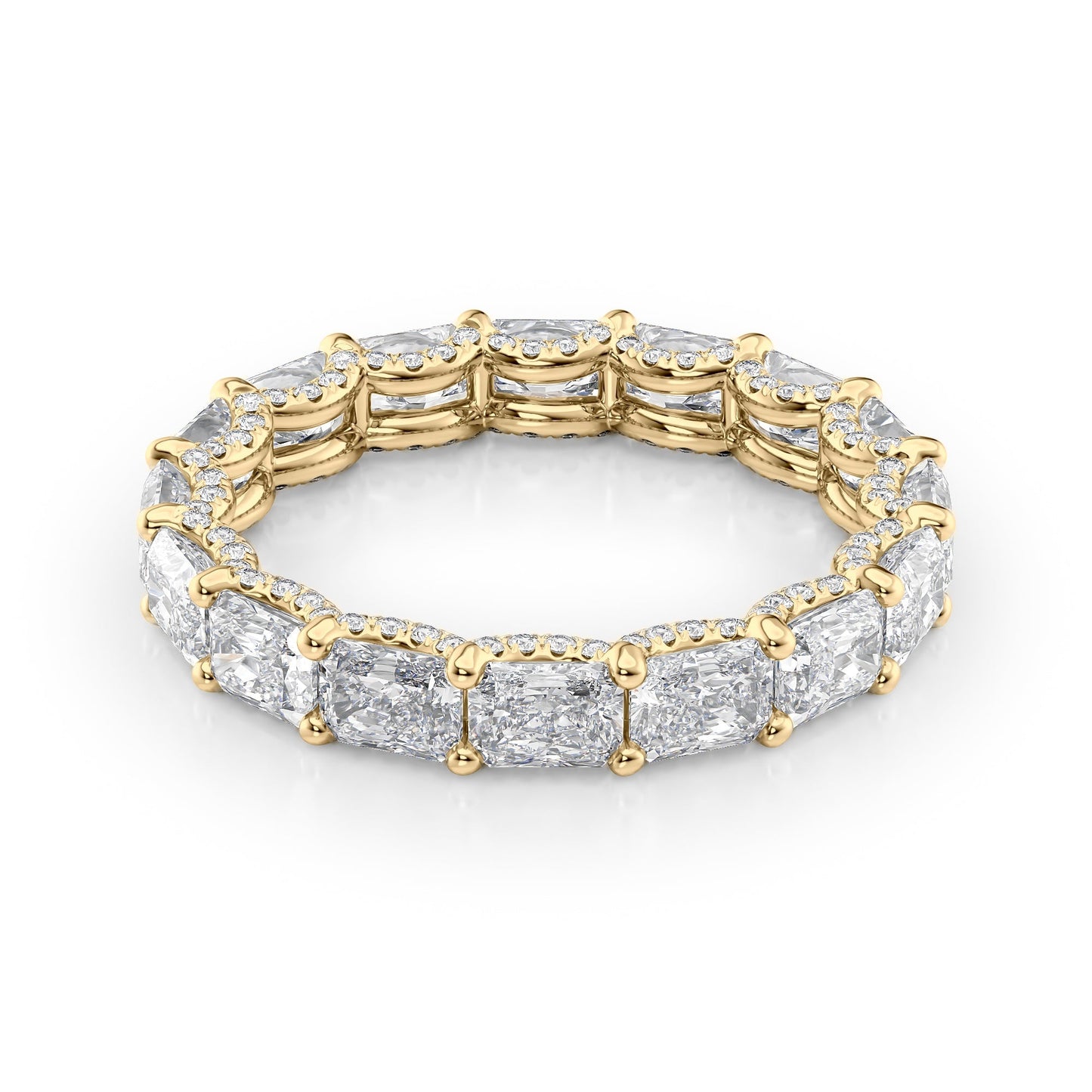 2.3ct Sirona Radiant Cut Moissanite Ring - Gold